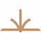 Ekena Millwork Redmond Smooth Timber Gable Bracket, Western Red Cedar, 96"W x 52"H x 3 1/2"D x 5 1/2"F, 13/12 Pitch GBW096X52X0406RED00SWR - alternate 1